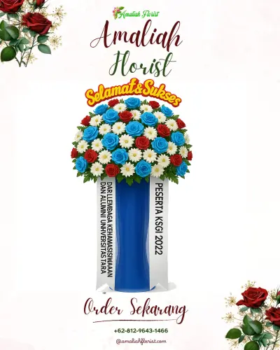 Standing Flower di Gedung Pernikahan Assembly Hall Menara